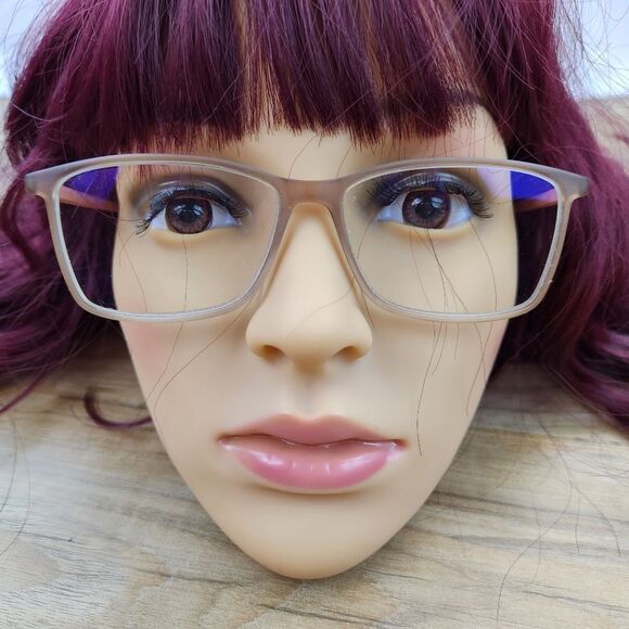 ☔️💜BCBGMaxAzria Nude & Pink "Luisa" Lightweight Eyeglasses - Picture 1 of 13